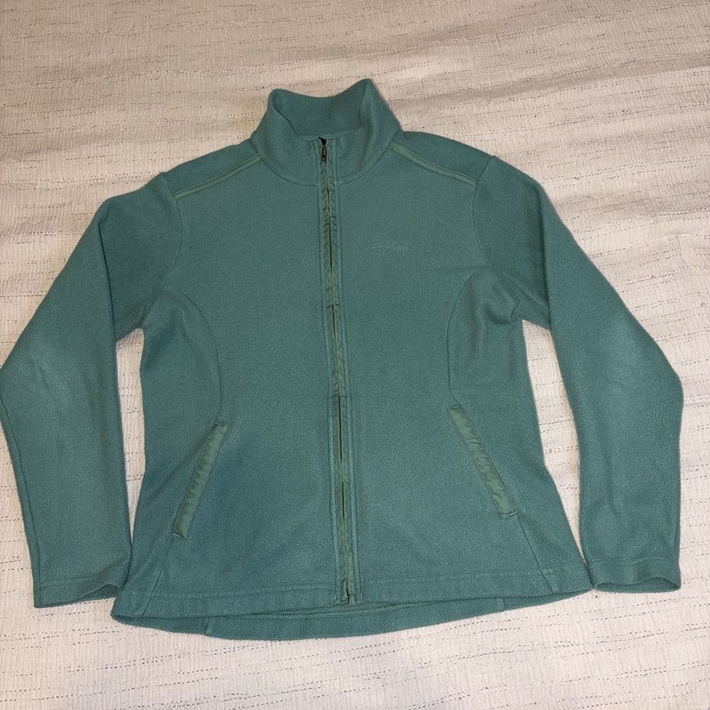 Patagonia Women's L Synchilla Full Zip Fleece Jacket Mint Green Soft Cozy‎